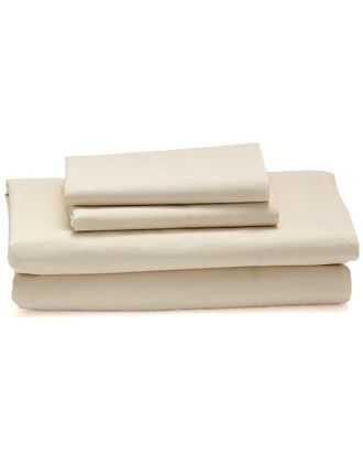 Cuddledown Katahdin Undyed Organic Percale Sheet Set