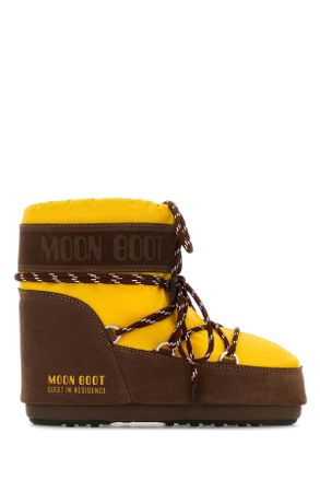 Moon Boot Moon Boot Two Tone Fabric And Suede Moon Boot X Guest In Residence Icon Low Ankle Boots