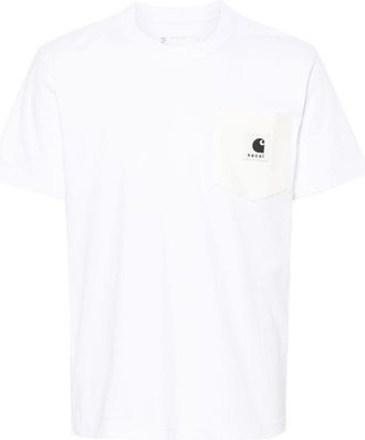 sacai x Carhartt WIP cotton T-shirt - unisex - RDS Product Name: BLACK ORCHID EDP Division: TF (TOM FORD BEAUTY) ALCOHOL DENAT. - 0 - White