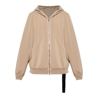 Rick Owens Zip-throughs, male, Beige, Size: XL The Hoodie