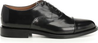 Corvari Black Leather Oxford Shoe
