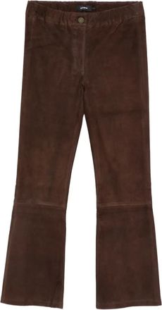 Arma Lively suede trousers - Brown