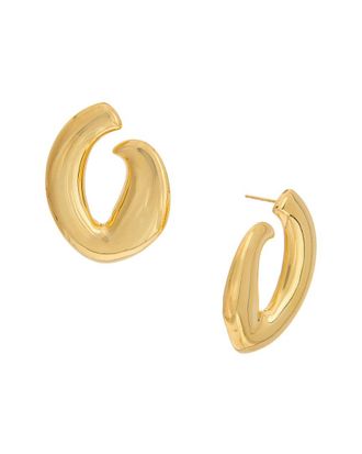 Oscar De La Renta Oscar De La Renta O Smooth Metal Earrings