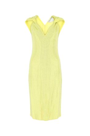 Bottega Veneta Embellished Stretch Viscose Blend Dress