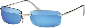 Emeco Matrix Style Revolution Agent Smith Sunglasses 50003, blue