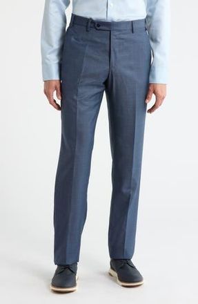 Zanella Devon Wool Straight Leg Pants in Dark Blue at Nordstrom Rack, Size 34