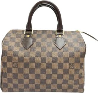 Louis Vuitton Pre-owned Damier Canvas Handbag - Dames - Vintage Handtas - Bruin - ONE Size - Vintage