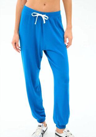 SPLITS59 Andie Oversized Fleece Sweatpant In Stone Blue
