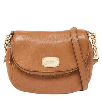 Michael Kors Pre-owned Cross Body Bags, female, Brown, Size: ONE SIZE Pre-owned Leather shoulder-bags