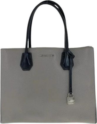 Michael Kors Pre-owned Tote Bag - Dames - Vintage Shopper - Grijs - ONE Size - Leer - Vintage