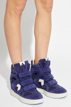 Isabel Marant IM3 Wedge Heel Shoes, Womens, Navy Blue