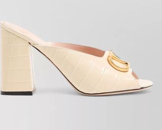 Valentino Garavani leather high-heel mules