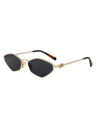 Miu Miu Womens Sunglasses 0mu 56zs Pale Gold Metal