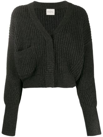 Le Kasha Monaco cropped cashmere cardigan - Grey