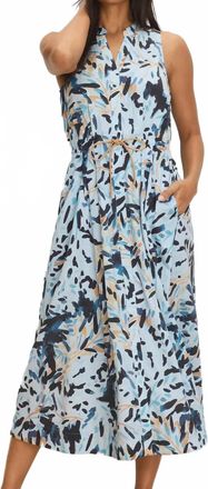 Nic+Zoe Garden Shade Sienna Dress In Blue Multi