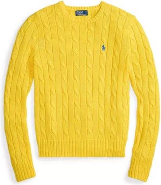 Polo Ralph Lauren Vesta - Dames - Ronde hals truien - Geel - XS - Truien & Vesten