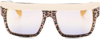 Anna-Karin Karlsson Occhiali da sole leopardati - Marrone