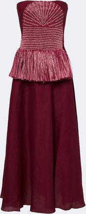Johanna Ortiz Exploring Textures linen maxi dress