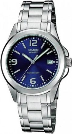 Casio Womens Blue Dial Stainless Steel Bracelet Watch - Casio LTP-1215A-2A