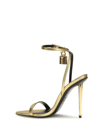 Tom Ford Womens Sandals Lambskin Gold Upper
