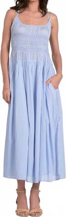 Elan Alana Maxi Dress In Light Blue