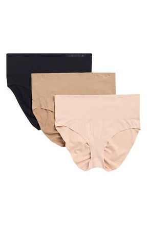 Lands End Eversoft 3-Pack Smoothing Briefs in Rose/Chantelle/Black at Nordstrom Rack, Size X-Large
