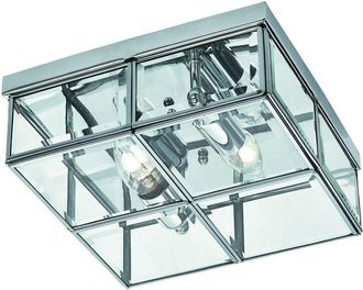 Searchlight Searchlight Flush - Flush Ceiling 2 Light Chrome, E14