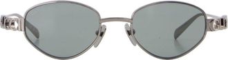 Gucci Womens Gg1935s-001 Sunglasses Silver Metal