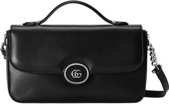 Gucci (WMNS) Gucci Petite GG Small Shoulder Bag Black 739721-AABSG-1000