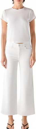 Amo Robbie Mid Rise Relaxed Jean In White