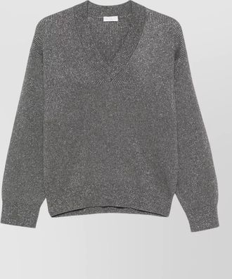 Brunello Cucinelli cashmere v-neck sweatshirt