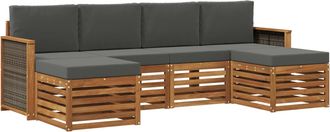 vidaXL Conjunto De Sof&aacute;s De Exterior 5 Uds. Vidaxl