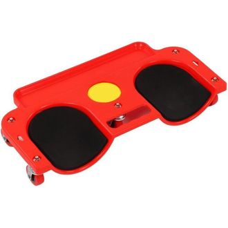OEM Carro Rodante Para Arrodillarse Con Bandeja Y Almohadilla De Gel, Tabla Para Arrodillarse Para Garaje Y Taller (rojo)