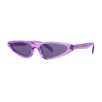 Celine CL40231I81Y Cat-Eye Transparent Lilac Frame Sunglasses - Purple