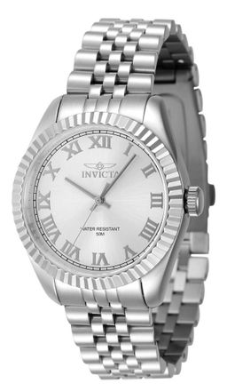 Invicta Specialty 47409 Dames Horloge - Quartz Uurwerk - Roestvrij Staal met zilveren Wijzerplaat - 36mm
