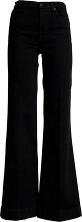 7 For All Mankind Modern Dojo Jeans - Dames - Flared Jeans - Zwart - W29 - Katoen - Jeans