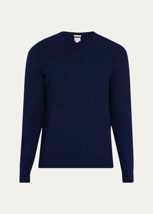 Massimo Alba Mens Brushed Cashmere Crewneck Sweater