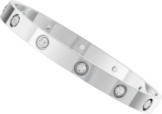 Cartier White Gold 10 Diamond love Bracelet 16