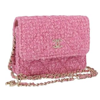 Chanel Borsa a spalla mini usata in tela - - Pre-owned - Donna - Rosa - ONE SIZE