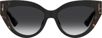 Moschino MOS208/S WR7/9O Womens Sunglasses Black Size 56