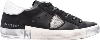 Philippe Model Prsx Lage Sneakers - Dames - Sneakers - Zwart - 36 EU - Leer - Schoenen