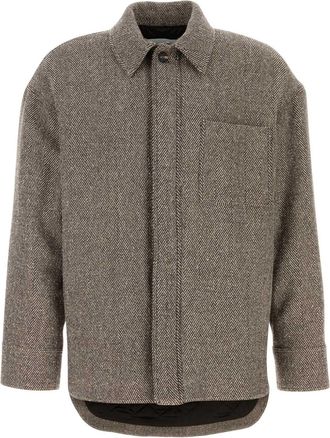Ferragamo Embroidered Wool Blend Jacket