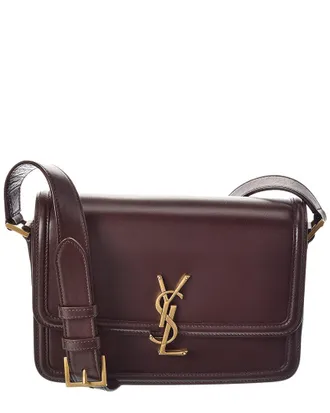 Saint Laurent Solferino Medium Leather Satchel