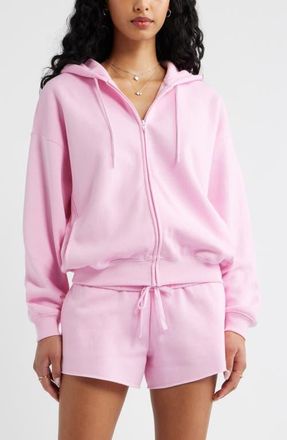 BP. Bubble Zip Hoodie in Pink Sweet at Nordstrom, Size Xx-Small