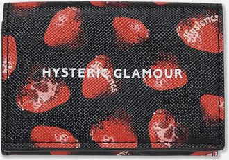 Hysteric Glamour Skull Berry Tri-Fold Wallet Black