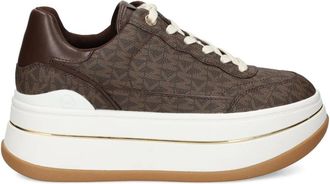 Michael Michael Kors Hayes sneakers met plateauzool - Bruin