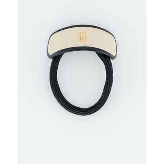 Alexandre de Paris La Fayette Acetate Hair Tie in Beige at Nordstrom