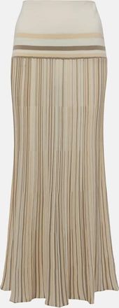 Faithfull The Brand Citara striped jersey maxi skirt