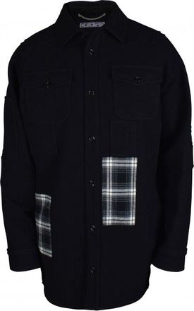 Off-white Gebroken witte jas zwart