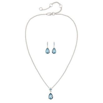 Susan Caplan Vintage Givenchy Sapphire Clip-On Earring and Necklace Set at Nordstrom